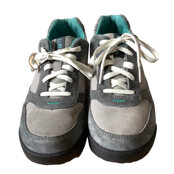 LL BEAN Women's Suede Leather Oxford Hiking Trail Gray Shoes Size 8M 296… - Picture 4 of 7